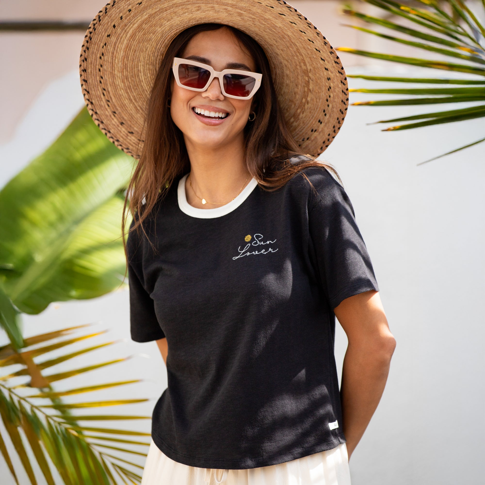 Sun Lover Ringer Tee - Image 2