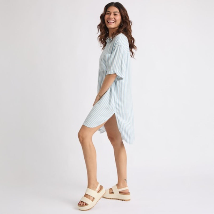 Ollie Striped Shirt Dress - Image 3