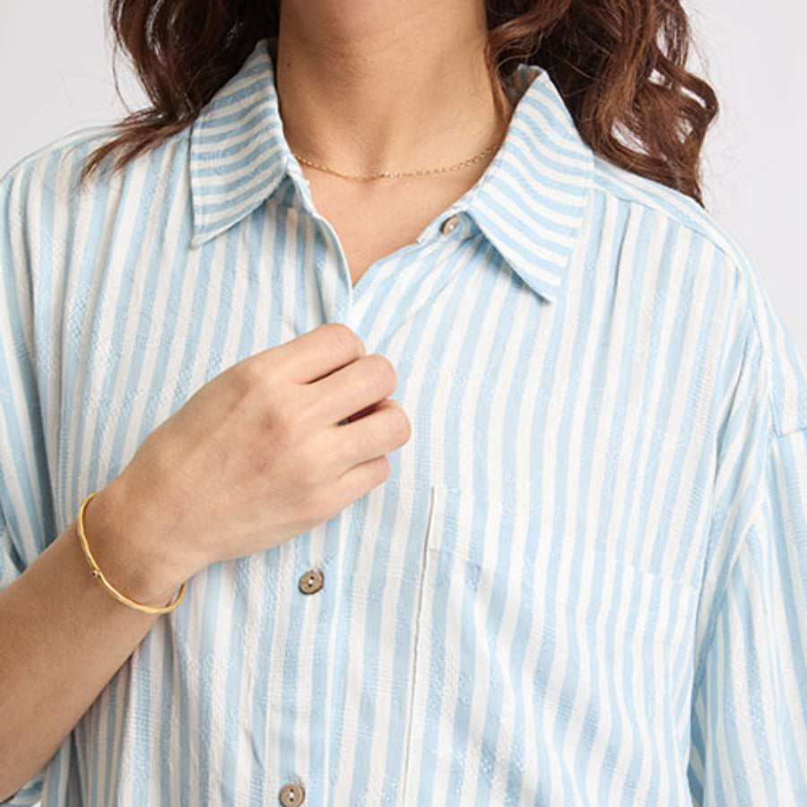 Ollie Striped Shirt Dress - Image 2